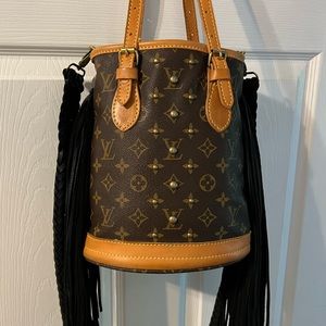 Louis Vuitton Vintage Boho Revamped Bag With Crossbody Strap